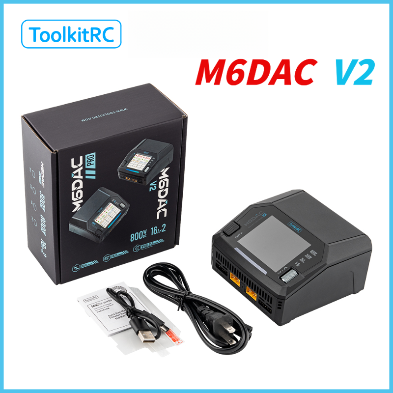 Drone Racing Charger - ToolkitRC M6DAC V2 RC Car 7.4v