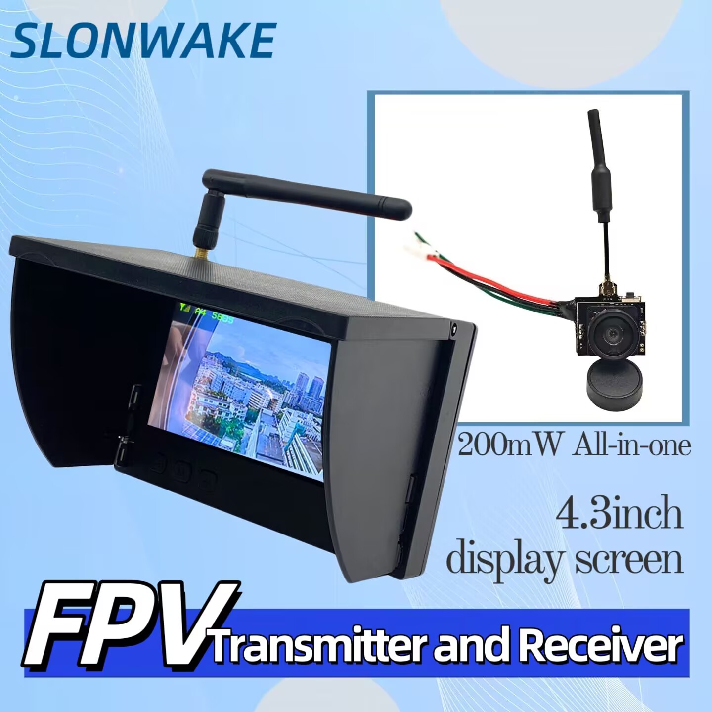 Drone Racing Transmitter - SLONWAKE 5.8G Analog Video Transmission Camera