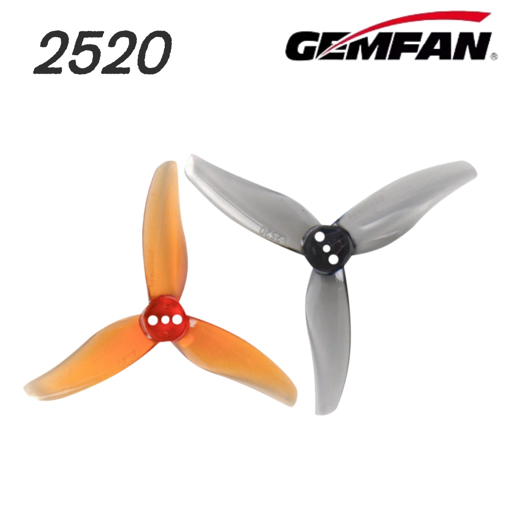 Drone Racing Motor - 4Pairs Gemfan Hurricane 2520 2.5X2X3 3-Blade