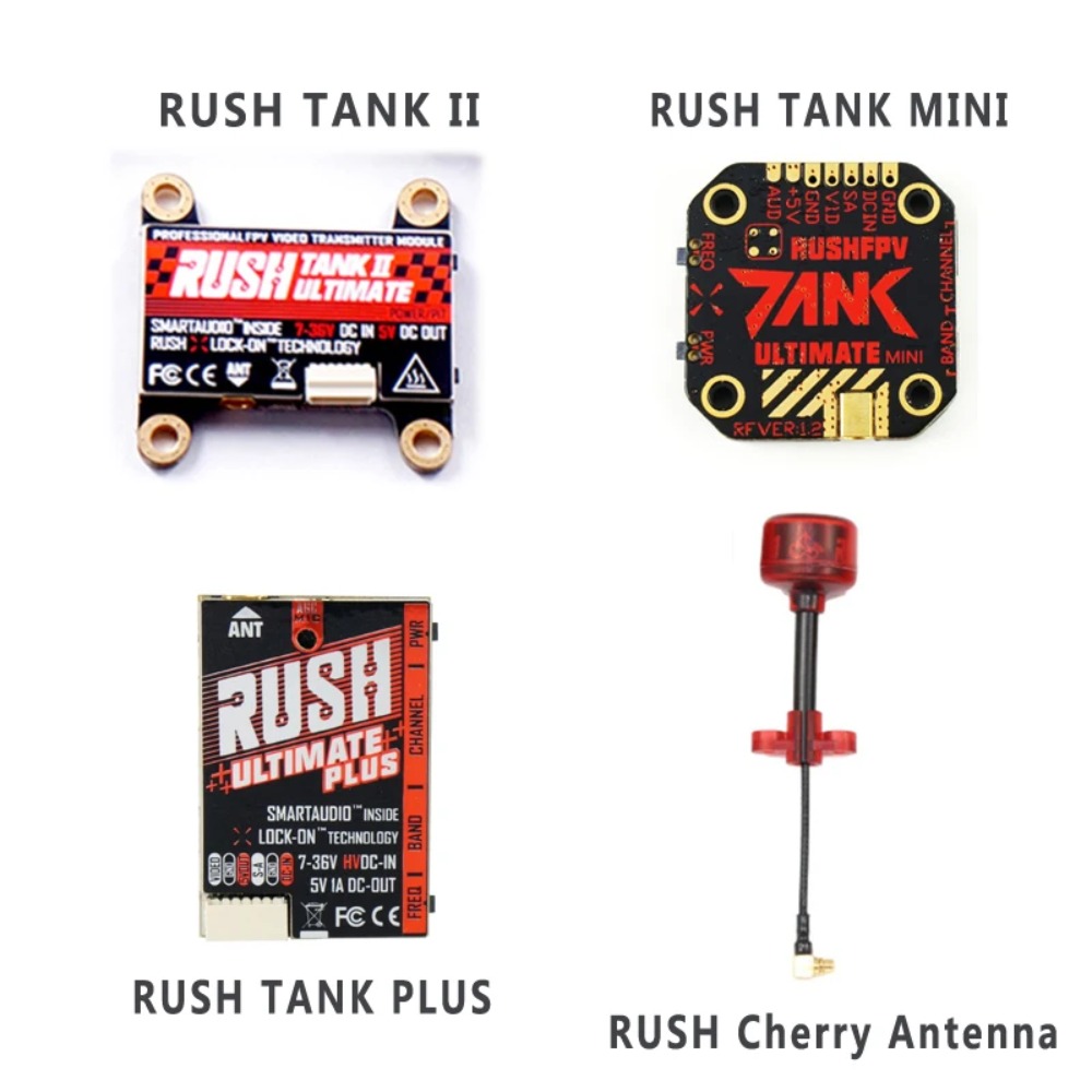 Drone Racing Transmitter - RUSH TANK Ultimate II/Mini/ PLUS/solo VTX