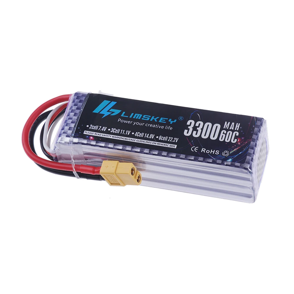 4S LiPo Battery 14.8V 3300mAh  - огляд і ціна Drone Racing Battery