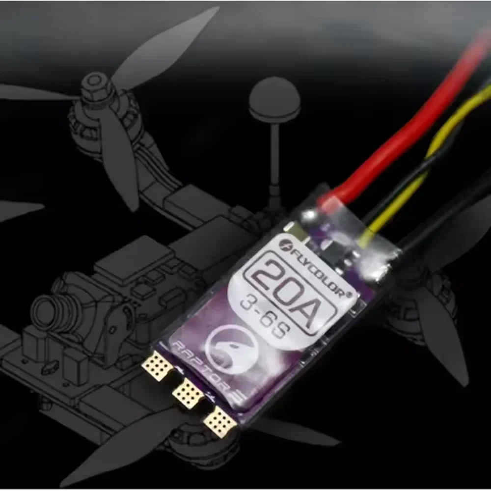 FLYCOLOR Raptor 5 20A 35A 45A  - огляд і ціна Drone Racing Esc