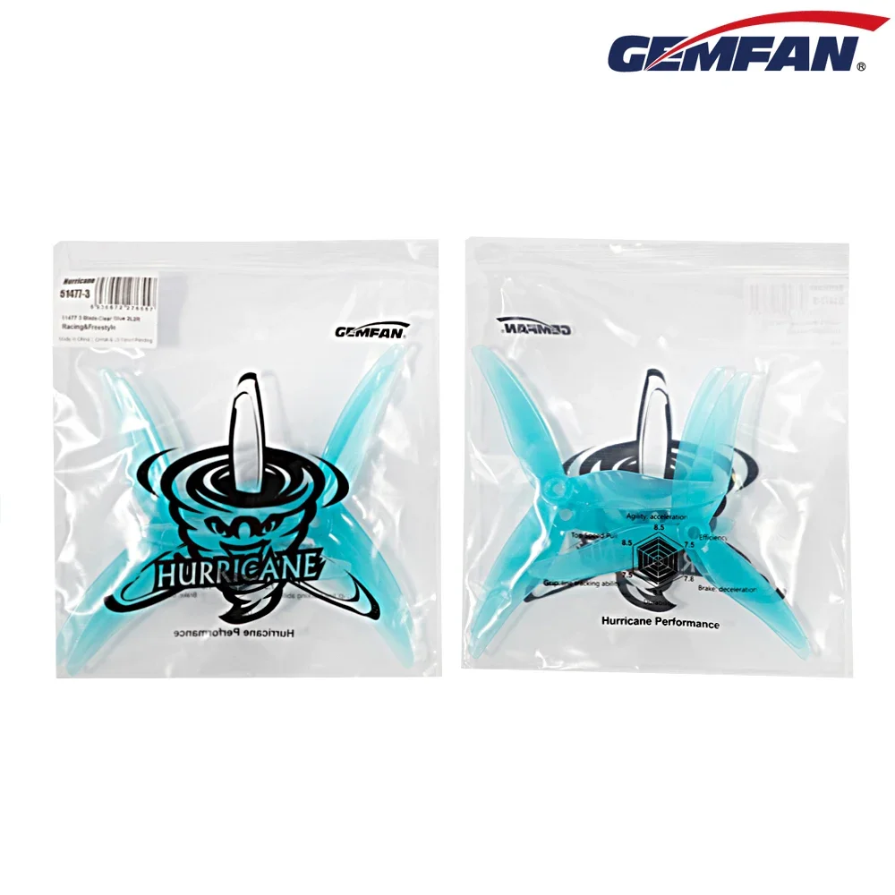 10Pairs (10CW + 10CCW) Gemfan  - огляд і ціна Drone Racing Propeller