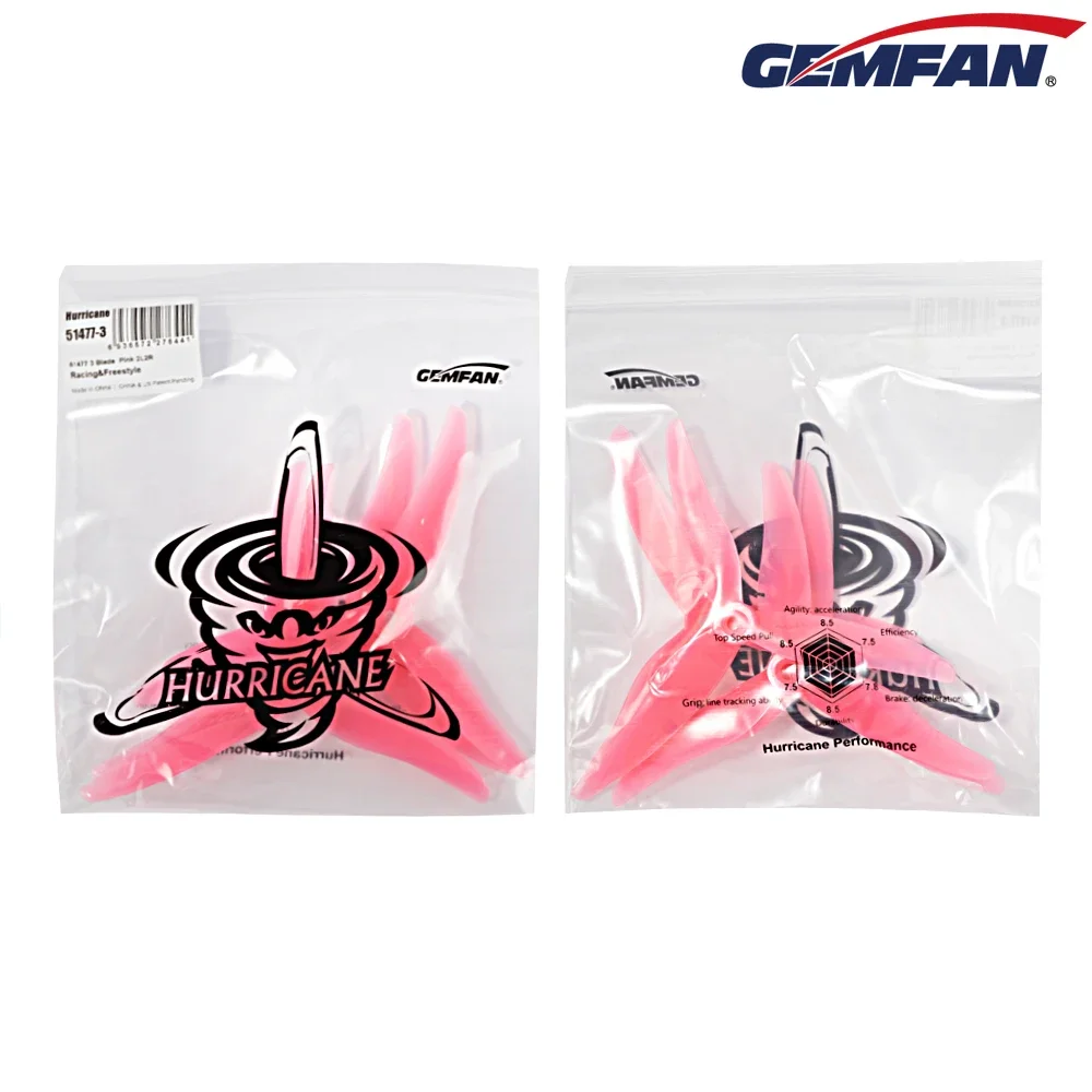10Pairs (10CW + 10CCW) Gemfan  - огляд і ціна Drone Racing Propeller