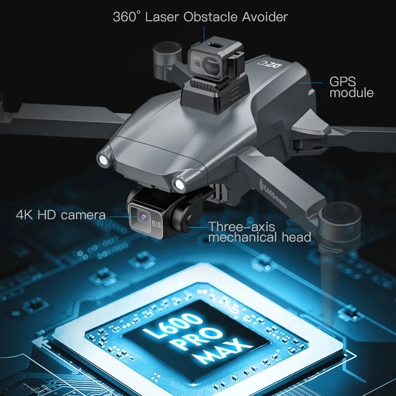 L600 PRO MAX GPS Drone Profess - огляд і ціна Drone Racing Camera