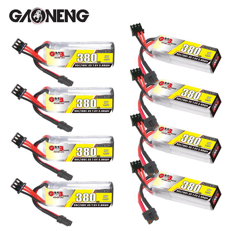 GNB 2S 7.6V 380mAh 90C/180C Li - огляд і ціна Drone Racing Battery