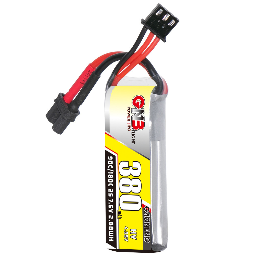 GNB 2S 7.6V 380mAh 90C/180C Li - огляд і ціна Drone Racing Battery