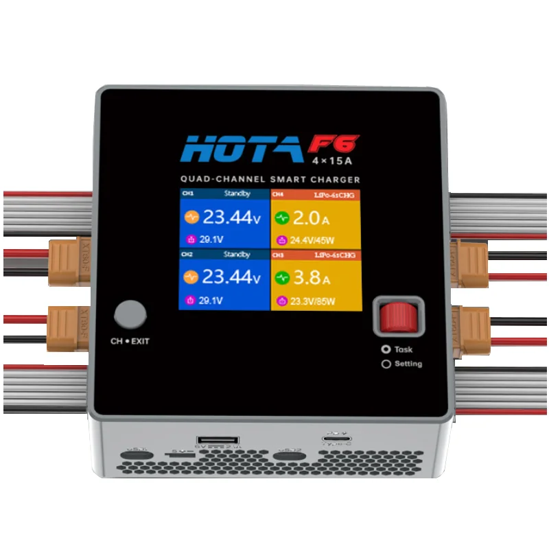 F6 4-Channel Smart Balance Cha - огляд і ціна Drone Racing Charger