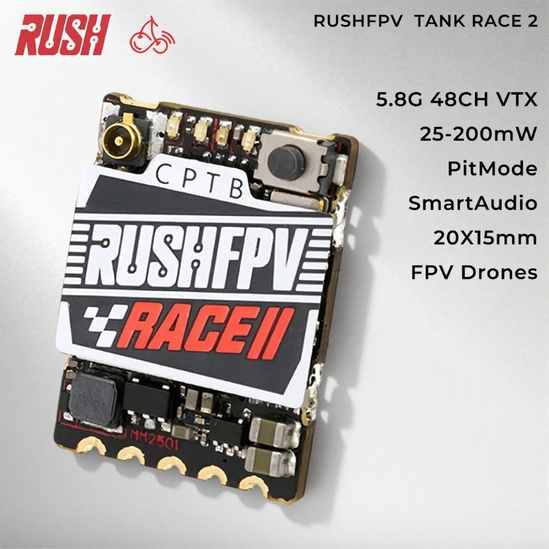 RushFPV 5.8GHz FPV VTX 48CH 25 - огляд і ціна Drone Racing Vtx