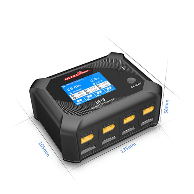 ULTRA POWER UP9 AC 100W DC 200 - огляд і ціна Drone Racing Charger