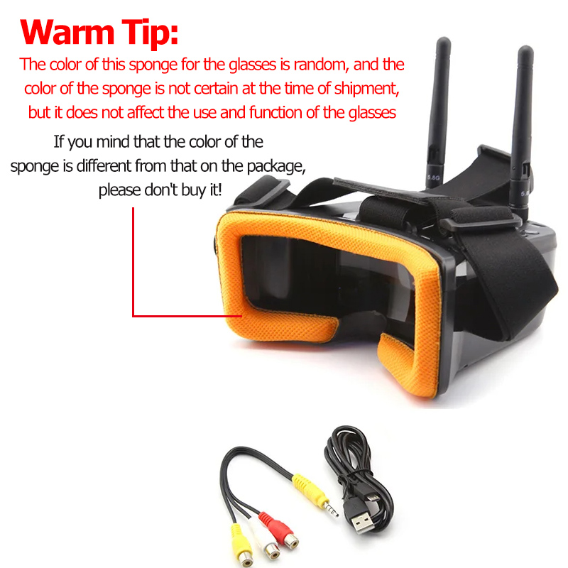 VR009 FPV Video Goggles 3Inch  - огляд і ціна Drone Racing Goggles