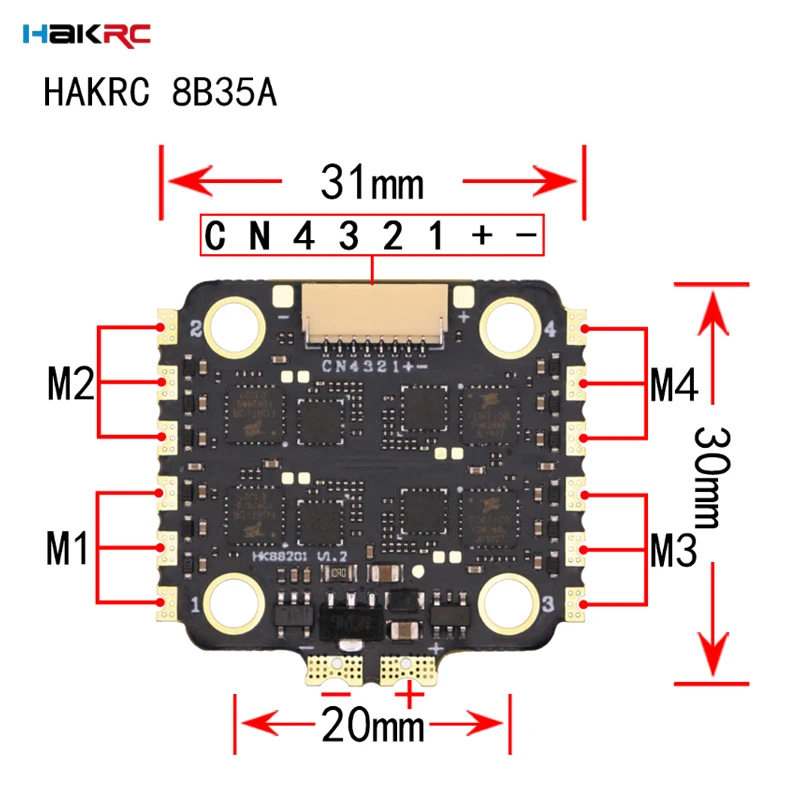 HAKRC F7220 V2 F7 Mini Flight  - огляд і ціна Drone Racing Flight Controller